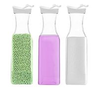 3 Pezzi Contenitore per Detersivo, 1500ml Dispenser Detersivo Lavatrice, Distributore Detersivo Polvere per l'uso Nei Detersivi, Contenitore Detersivo Ammorbidente in Plastica