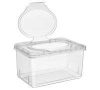 3 Pezzi Contenitore per Salviette Umidificate Coperchio, Leggero | Uso Salviette per Ragazzo Ragazza e Carta Umida, Design Ergonomico, Apertura una Mano, Living Room e Scrivania