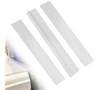 3 Pezzi Copertura in Silicone per Fessure Cucina 63,5cm Lungo | Sigilli Spills Tra Contatore, Piano Cottura, Forno, Lavatrice ed Elettrodomestici da Cucina (Trasparente)