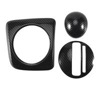 3 pezzi copertura pannello leva cambio in fibra di carbonio per auto, cambio automatico, frontale