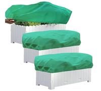 3 Pezzi Coperture Protettive per Piante per Fioriere - 100x45x40 Cm Copertura Rettangolare per Fioriere, Coperture Antigelo per Fioriere Invernali Borse Avvolgimenti Coperta per