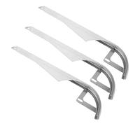 3 Pezzi Copri Catena Bicicletta Argento, Protezione Metà per Bici | Metallo e Plastica, Design a Sette Lettere, per Bici da Strada e Mountain Bike, Uso su Sterrato