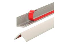 3 Pezzi Copriangoli in Lega di Alluminio Autoadesivo, Paraspigoli Muro Angolare Rigido, Profilo a L per Protezione dei Bordi, 90cm 100cm Listello Angolare(Milk Coffee,25mm x 0.9m)