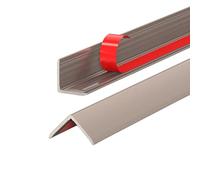 3 Pezzi Copriangoli in Lega di Alluminio Autoadesivo, Paraspigoli Muro Angolare Rigido, Profilo a L per Protezione dei Bordi, 90cm 100cm Listello Angolare(Rose Gold,30mm x 1m)