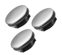 3 Pezzi Copriforo per Lavabo in Acciaio Inox e Pp, Tappo