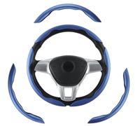 3 Pezzi Coprivolante Segmentato per Dacia Spring 2021-2026 | Coprivolante antiscivolo con finitura in carbonio premium. Progettato specificamente per volanti rotondi standard.