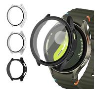 3 Pezzi Coque pour Samsung Galaxy Watch 5/4/FE 40mm Vetro Temperato, Custodia Rigida Protezione Totale Sottile HD Clear Pellicola Protettiva Per Cover Galaxy Watch 5/4/FE 40mm Protettore Schermo