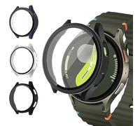 3 Pezzi Coque pour Samsung Galaxy Watch 5/4/FE 40mm Vetro Temperato, Custodia Rigida Protezione Totale Sottile HD Clear Pellicola Protettiva Per Cover Galaxy Watch 5/4/FE 40mm Protettore Schermo