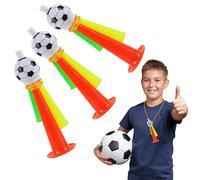 3 Pezzi Corno da Calcio, Tromba da Calcio di Plastica, Tromba di Calcio, Corno da tifo per Il Calcio, per i Bambini Adulti Stadio Calcio Tifosi Tema Partito Coppa del Mondo