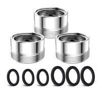 3 Pezzi Corredo Dell'Adattatore Del Rubinetto, CNYMANY Maschio M22mm a Femmina M18mm Kit adattatore per aeratore da cucina adattatore per rubinetto del lavandino Tubo standard per filtro dell'acqua