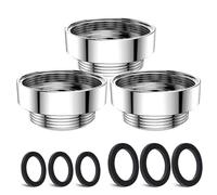 3 Pezzi Corredo Dell'Adattatore Del Rubinetto, CNYMANY Maschio M22mm a Femmina M28mm Kit adattatore per aeratore da cucina adattatore per rubinetto del lavandino Tubo standard per filtro dell'acqua