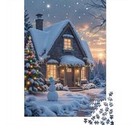 3 Pezzi Cozy Winter Cabin Set Di Biancheria Da Letto Con Stampa 3D in Microfibra Copripiumino Con Cerniera Festive Holiday Scene Per Tutte Le Stagioni Per Bambini,Ragazzi E Ragaz 70x50cm/1000pcs