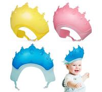 3 Pezzi Cuffia Doccia Visiera Protettiva, Plastico Regolabile | Protegge Viso e Orecchie, Lavaggio Chioma Semplice, Uso Domestico, Set da Tre Pezzi