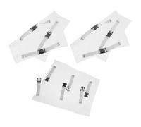 3 Pezzi Cuscino per Piedi Trasparente in PVC Bande Elastiche | Protezione Semplice per Poltrone, Bordo Arrotondato Antiscivolo, Facile Pulizia per Studi e Procedure