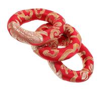 3 Pezzi Cuscino Rotondo per Campana Tibetana in Cotone, Decorativo | Tappetino Artigianale Stile Buddhista, Protegge la Ciotola, Non Smorza il Suono, per Altare e Camera