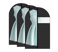 3 Pezzi Custodia Porta Abiti,60 x 100 cm PEVA Lavabile Buste per Abiti Copertura Vestiti con Cerniera Coprisedili per Vestiti Antipolvere Impermeabili e Anti umidità, per Abiti, Vestiti, Cappotti