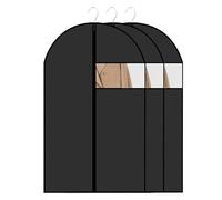 3 Pezzi Custodia Porta Abiti 60 x 120 cm PEVA Lavabile Buste per Abiti Copertura Vestiti con Cerniera Coprisedili per Vestiti Antipolvere Impermeabili e Anti umidità, per Abiti, Vestiti, Cappotti