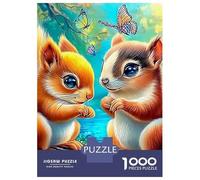 3 Pezzi Cute Animal Couple Set Di Biancheria Da Letto Con Stampa 3D in Microfibra Con Chiusura A Strappo Two Squirrels Per Tutte Le Stagioni Per Bambini,Ragazzi E Ragaz 38x26cm/1000pcs