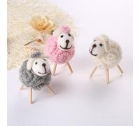 3 pezzi decorazioni per pecorelle in feltro di lana, cartoni animati,