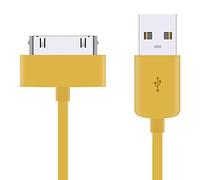 3 pezzi di 3 metri extra lunghi giallo 30 pin USB di sincronizzazione dati cavo di ricarica per Apple iPhone 4 4S 3G 3GS Apple iPad 1st 2nd 3rd iPod 5th classic nano 1st 2nd 3rd 4th 5th 6th Gen Touch