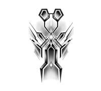 3 Pezzi Di Adesivi Per Tatuaggi A Base Di Erbe Della Serie Mecha Che Non Possono Essere Lavati O Cancellati, Personalizzati E Alla Moda