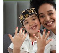 3 pezzi di bandana di Halloween cappello pirata copricapo teschio per