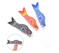 3 pezzi di bandiere a forma di pesce da giardino: bandiere a forma di pesce con
