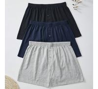 3 pezzi di biancheria intima da uomo comoda e traspirante, slip sportivi alla moda con gamba lunga, colore unito, ideale come regalo di San Valentino per il fidanzato L,M,S,XLTessuto in maglia