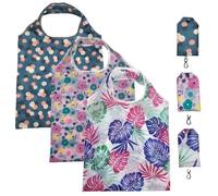 3 Pezzi Di Borse Per La Spesa Stampate Per Impianti, Borse Per La Spesa In Poliestere, Borse Per La Spesa Pieghevoli, Borse Portatili, Borse Di Stoccaggio Di Grandi Dimensioni