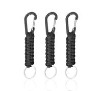 3 Pezzi Di Catene A Chiave Via Cavo Intrecciata, Fibbia Semplice E Durevole, Accessori Per Zaino Per Escursioni, Ganci Di Memoria Degli Articoli.