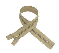 3 pezzi di cerniera chiusa n.5, misura a scelta (30,40,50,60,70 e 80 cm), cerniere in nylon per tuta da fiamminga, Sevillanas, abiti, cerniere per cucire, (beige 3465, 50 cm)