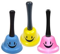 3 Pezzi di Chiamata Bells, Campanello Reception Tavolo Campanello di Metallo Ristorante Dinner Bell Reception Bell per Scuola Cucina Ristorante Bancone Hotel bar Servizio Pet, 13 x 6.5cm
