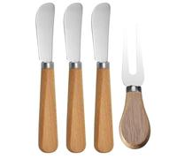 3 Pezzi Di Coltello Da Formaggio E Linguette Di Formaggio Da 1 In 1 In Pece, Coltello Da Formaggio, Applicatore Di Burro, Coltello Da Pizza A Base Di Prodotti In Legno, Utensili Da Cucina.