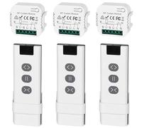 3 pezzi di controllo radio per tapparelle, interruttore intelligente compatibile con interruttore radio da 230 V, adatto per tapparelle, tende da sole, interruttore radio composto da telecomando RF +