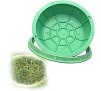 3 Pezzi di coperchi Invisibili per pozzetti da 40 cm di Diametro - Coperchi per Fosse settiche Resistenti e Impermeabili per ispezione di Giardini e Strade - Facili da installare, Ideali per