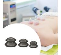 3 pezzi di coppe per massaggio cinese con ventosa per massaggiare il viso,