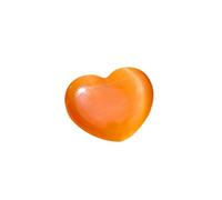 3 pezzi di cristallo Rolling Stone arcobaleno colore cuore campione Cymophane acquario serbatoio di pesce decorazioni for la casa campione di minerali Per Vasi Di Fiori, Giardino E Acquario(Orange)