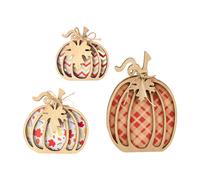 3 pezzi di decorazioni autunnali a forma di zucca per il Ringraziamento, per