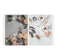 3 pezzi di decorazioni for lo sfondo for riprese fotografiche Cartoncino for immagini 3D su 2 lati for oggetti scena for fondali fotografici Per Fotografia(Gray,44x28cm)