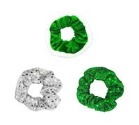 3 Pezzi Di Elastici Per Capelli Verdi, Elastici Per Capelli Retrò, Elastici Per Capelli Lucenti, Accessori Per Capelli Alla Moda, Accessori Per Capelli Per Feste, Accessori Per Capelli