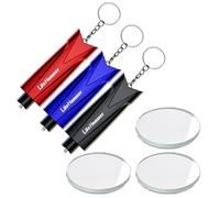 3 Pezzi di Emergenza Finestra Breaker Cintura di Sicurezza Cutter Portachiavi, BOSOIRSOU 2-in-1 Auto Vetro Breaker Emergenza Fuga Strumento Accessori Auto