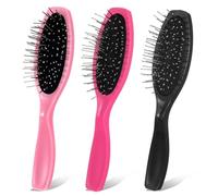 3 pezzi di extension spazzola portatile professionale professionale per tintura dei capelli in acciaio inox spazzole districanti parrucche spazzola per capelli sintetici per le estensioni dei capelli