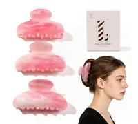3 pezzi di fermagli per capelli in acrilico per donne - Griffe a guscio di tartaruga per acconciature spesse, medie e sottili, accessori per capelli alla moda, resistenti, antiscivolo, senza danni
