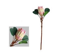 3 Pezzi Di Fiori Artificiali King Protea For Composizioni Floreali For Matrimoni, Fiori Realistici E Resistenti For Centrotavola E Decorazioni For Feste(rosa)