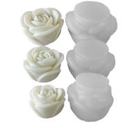 3 Pezzi di Fiori per Aromaterapia Candela Stampo nel Silicone Rosa Aromater3973