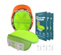 3 pezzi di fodera per cappello rigido fascia per il lavoro di sicurezza inserto per casco fresco in rete asciugamano morbido spugna protezione per la testa per una vestibilità comoda (3)