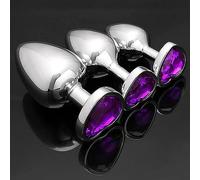 α ρ 3 Pezzi Di Giocattoli Portatili In Metallo A Forma Di Cuore, Regali Creativi Per Uomini E Donne (viola)