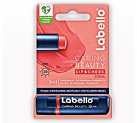 3 pezzi di labello caring beauty coral ml.5,5