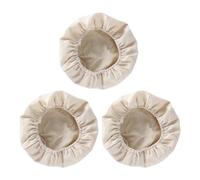 3 pezzi di mangime per paniere, cestino per la fermentazione, copertura rotonda in tessuto, panno per la fermentazione dell'impasto, copertura per il pane, accessori da cucina