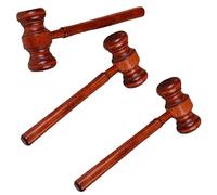 3 pezzi di martello da giudice in legno, giocattolo creativo per battere il martelletto